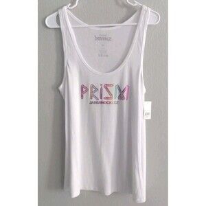 Original Jbwkz Women's White Prism Jabbawockeez Foil Tank Top Shirt XL $30